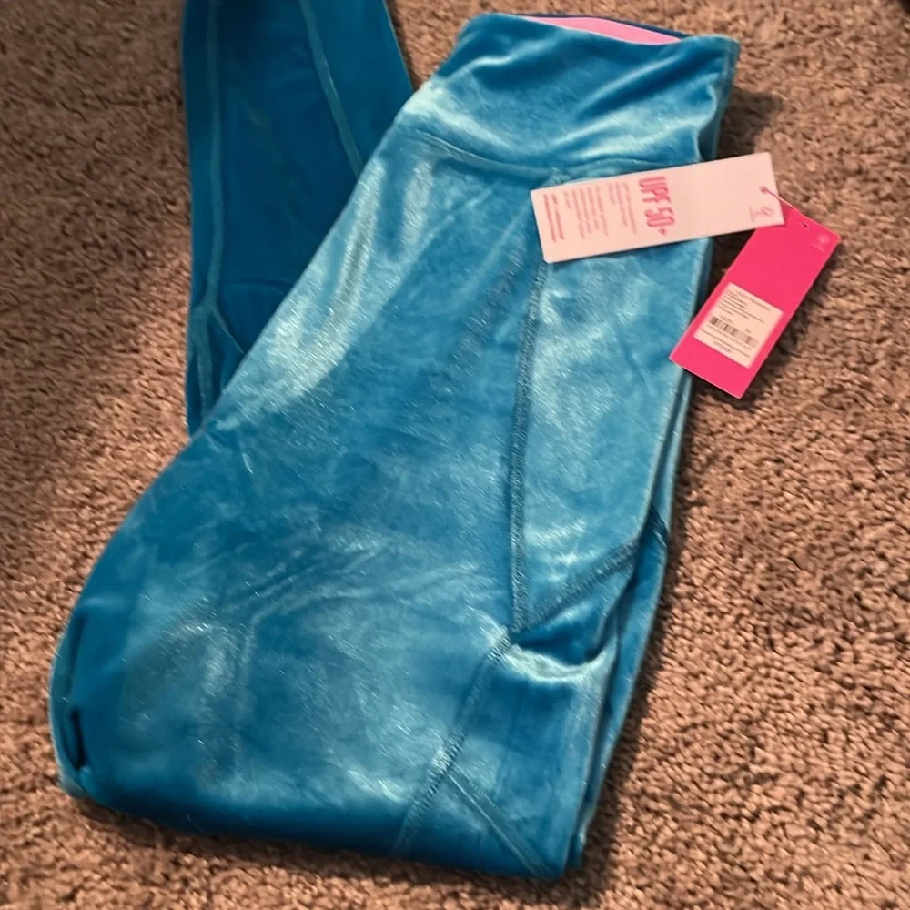 Lily Pulitzer teal bay legging - Picture 2 of 5
